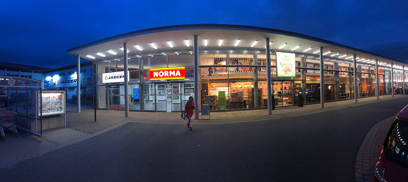 Das Einkaufszentrum in Worbis
